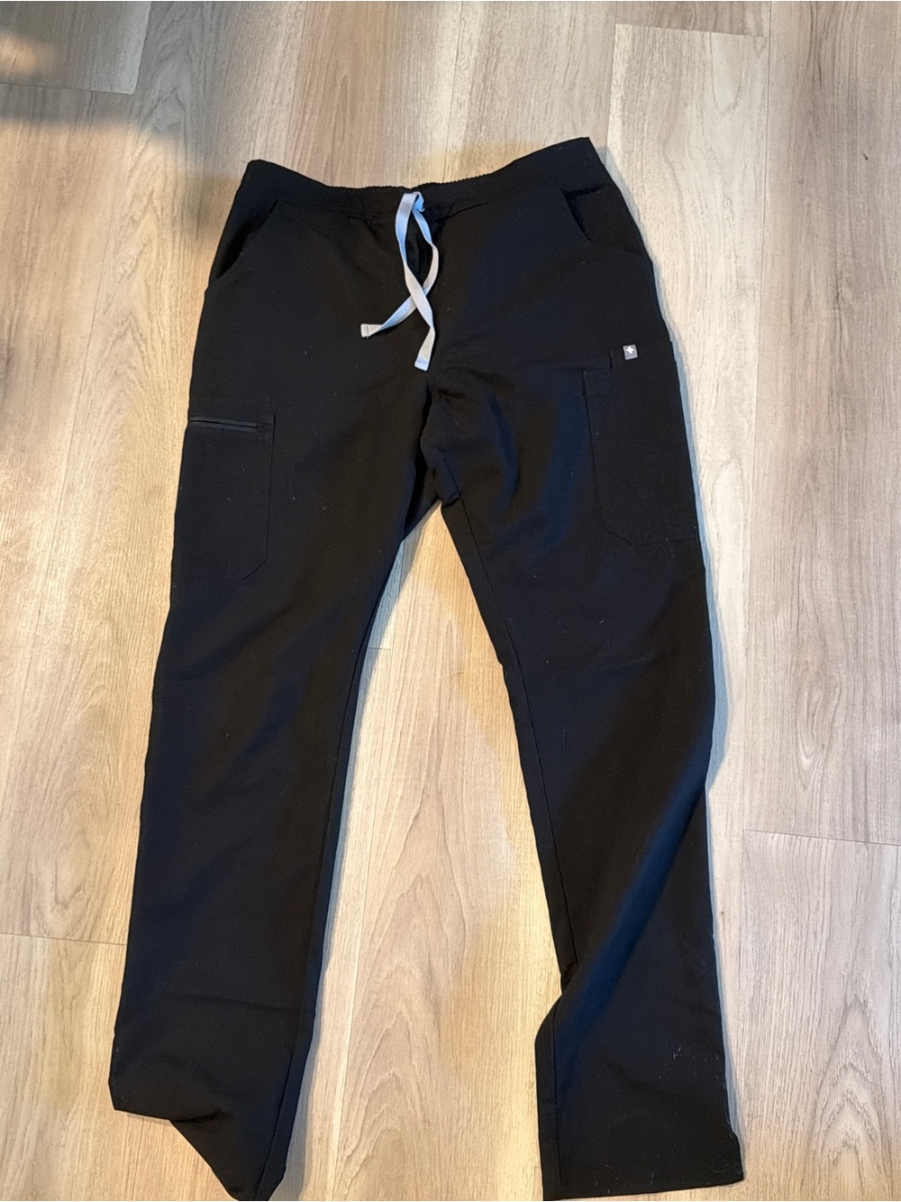 Black Womenโs figs straight leg scrubs medium/tall